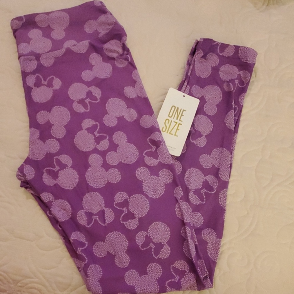 NWT OS DISNEY LULAROE LEGGINGS MICKEY AND MINNIE